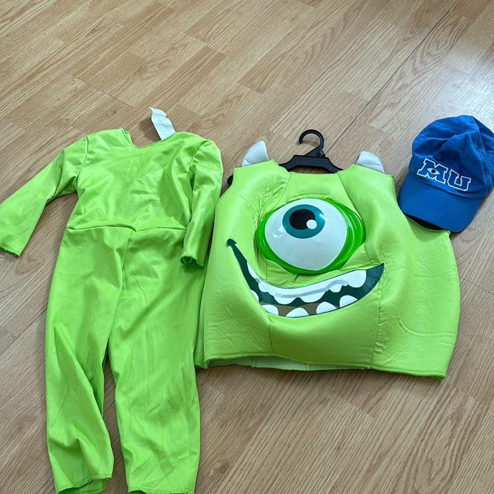 Size two toddler Monsters Inc costume